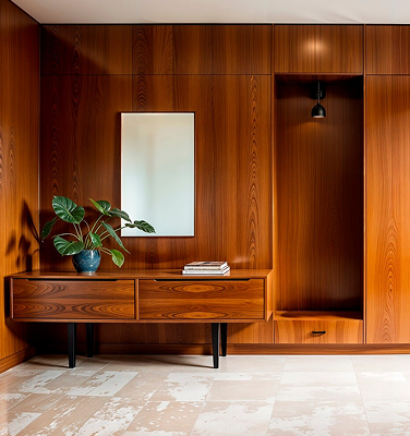 Particleboard finish